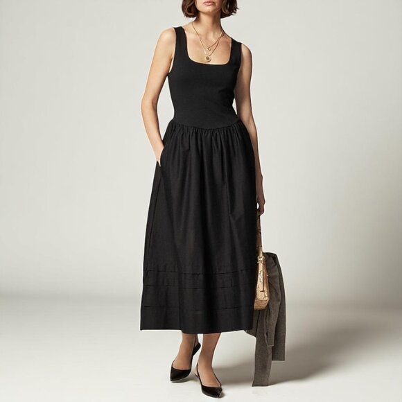 J. Crew Petite drop-waist mixy dress Size Medium Petite - Picture 1 of 14